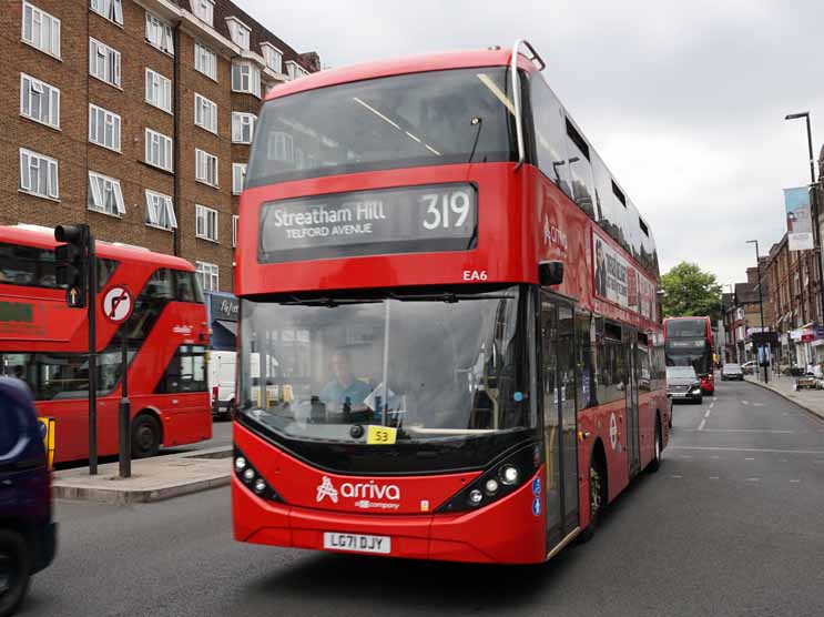 Arriva London BYD DD Alexander Dennis Enviro400EV EA6